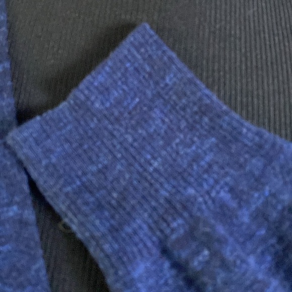 Sonoma Dark Heather Blue V-Neck Button Front Cardigan Sweater Lightweight Sz XL - Picture 4 of 8